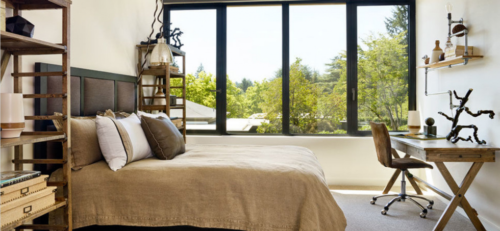 BSA Ensemble comprenant fenêtres un vantail de chaque côté et châssis fixes