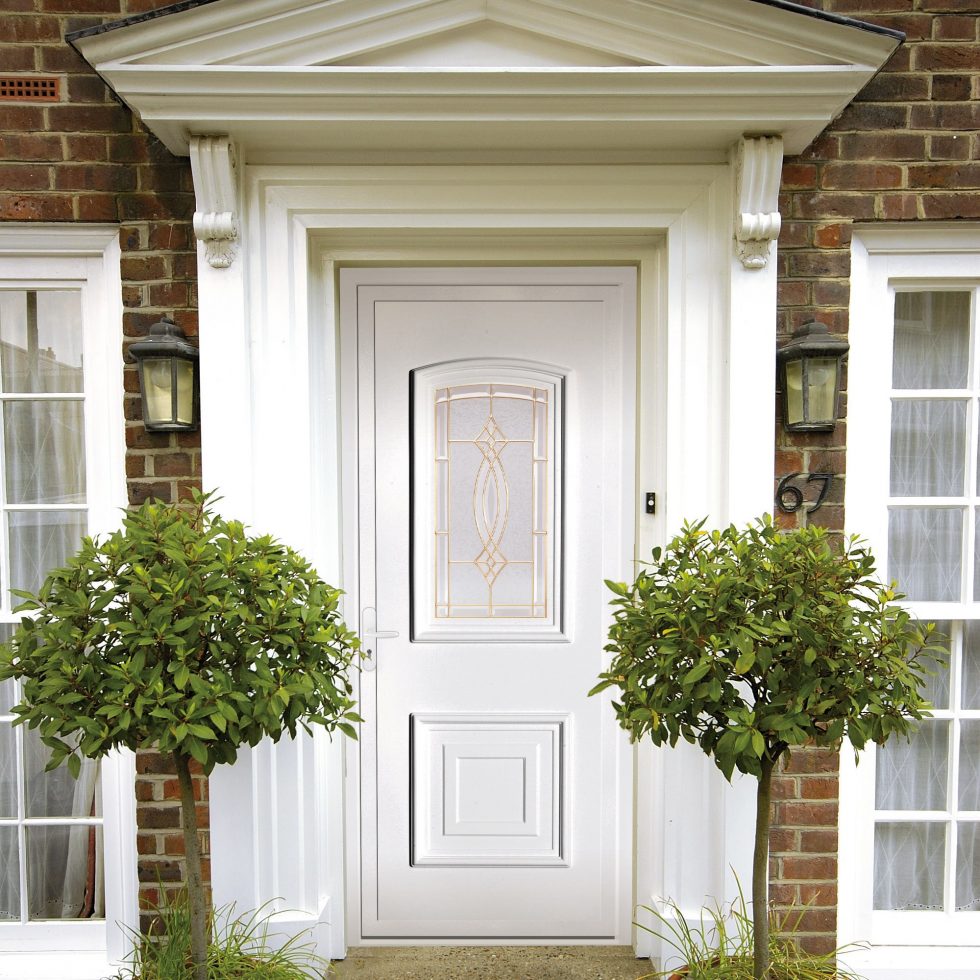 BSA Porte d'entrée un vantail avec panneau ligne Classique